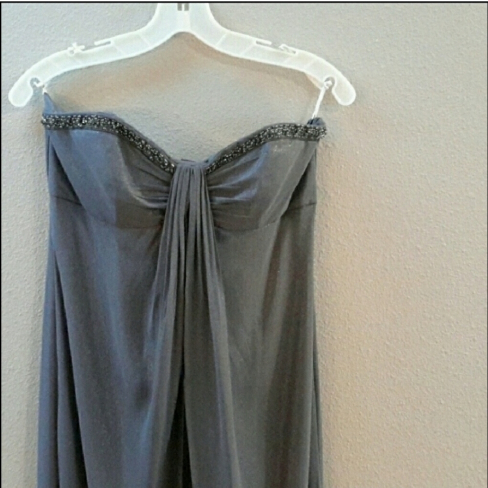 David's bridal convertible maxi flowy bridesmaid dress
